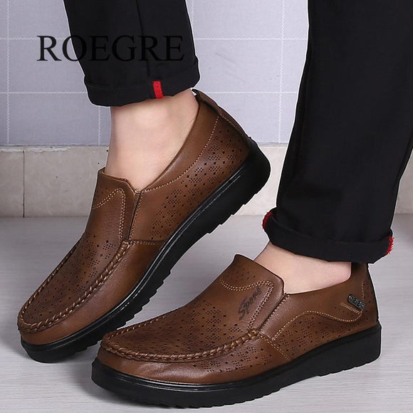 Shoes - Hot Sale Men's Breathable Leather Loafers