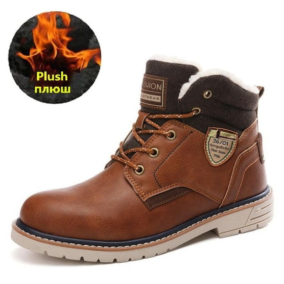 2020 New Warm Leather Waterproof Outdoor Ankle Boots（Buy 2 Got 10% Off, 3 Got 15% Off）