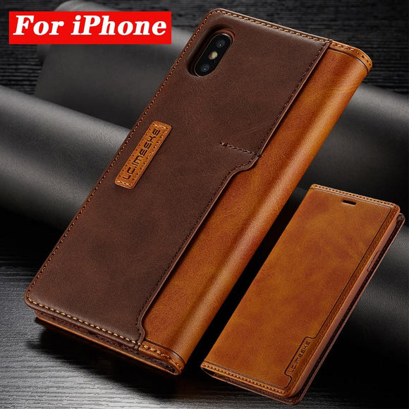 Magnetic Leather Holster Case for iPhone 11 Pro X XR XS MAX ProMAX