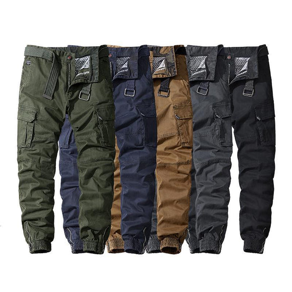 Men Cargo Pants Casual Multi Pockets Plus size