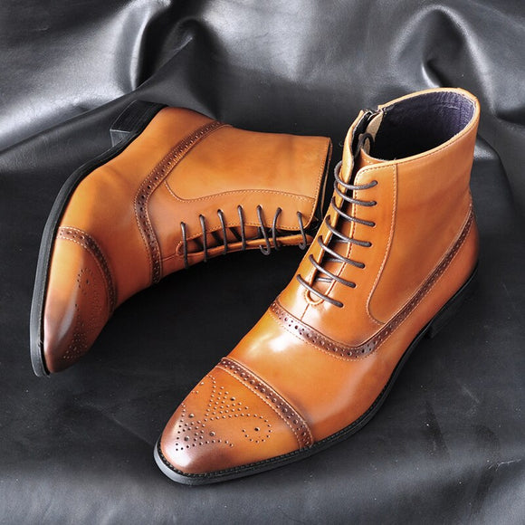 Shoes - 2019 Autumn Lace-up Male Casual Ankle Boots